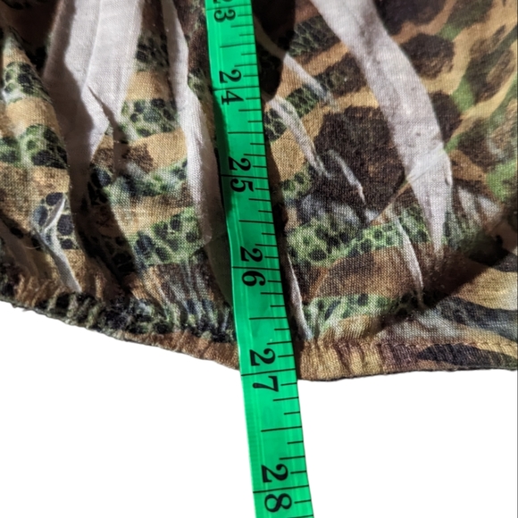 APT.9 Embroidered Peasant Top Ties at Front Lace at Back Flowy Green Hues 1X - Picture 13 of 16